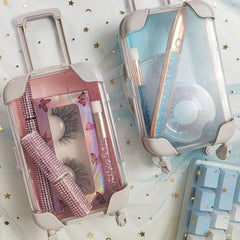 Mini Suitcase Makeup Organizer