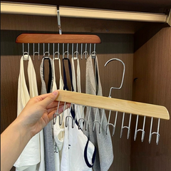 Multifunctional Wooden Hanger