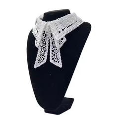 Half Shirt Top Detachable Decor Neck