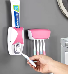 Toothbrush Holder With Automatic Toothpaste Dispenser