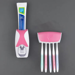 Toothbrush Holder With Automatic Toothpaste Dispenser