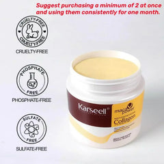 Karseell Collagen Hair Mask Repair Dry Hair Improve Frizz Baking Cream Smooth